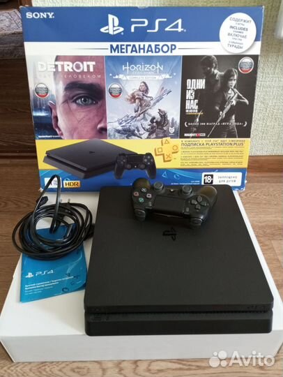Sony playstation 4 PS4 slim 1tb С играми