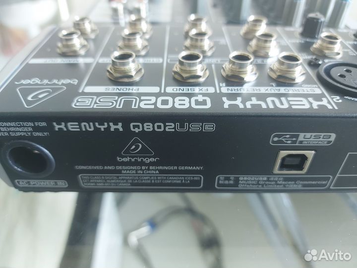 Микшер Xenyx Q802 usb