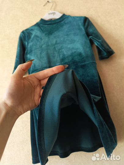 Платье бархатное Next