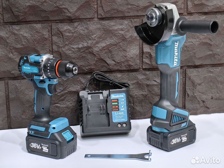 Набор инструментов Makita 2в1 ушм + шуруповерт