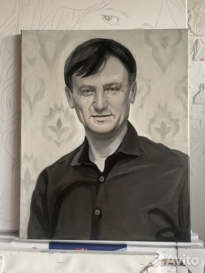 Портрет на заказ по фото. Картина на холсте