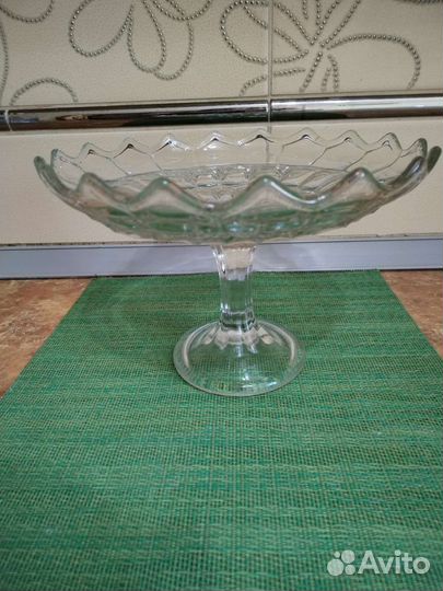 Ваза для фруктов на ножке СССР