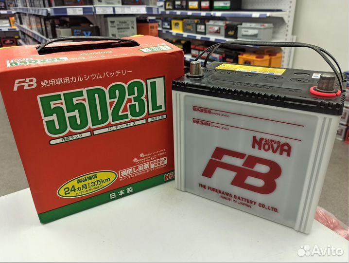 Доставка Акб 60Ач Furukawa 55D23L для Mazda, Toyot