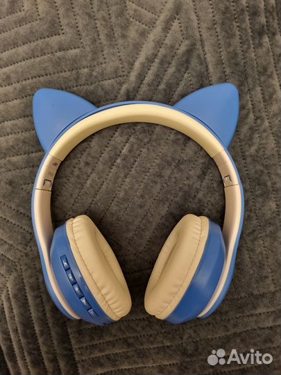 Наушники беспроводные с ушками кота