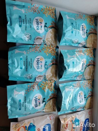 Детские каши молочные нестле и фруто няня