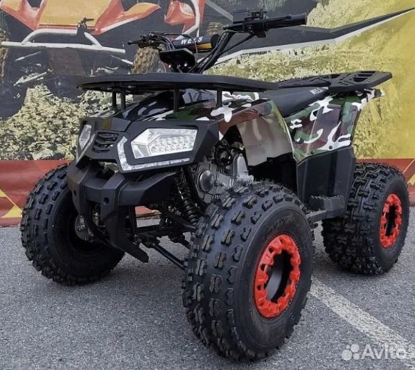 Квадроцикл ATV wels Thunder E2 12Зеленый камуфляж