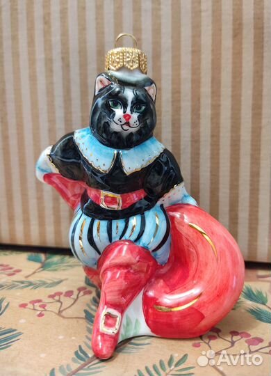 Ёлочная игрушка. Кот в сапогах. лф