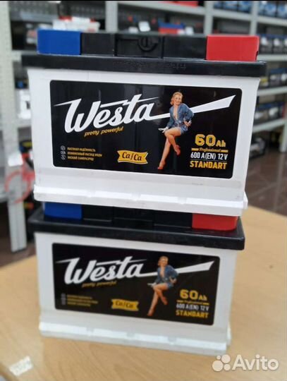 Акб Westa black 60ah низкая обратная полярность