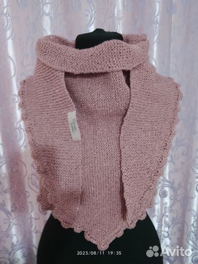 Вязаная косынка,бактус