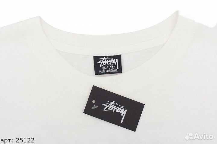 Футбоока stussy pink dice Белая