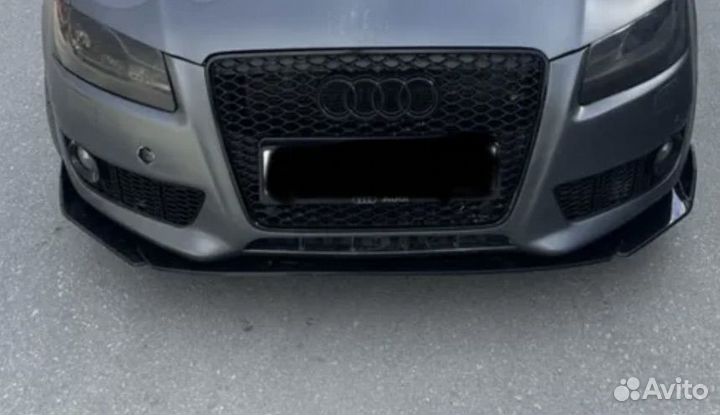 Сплиттер на передний бампер Audi
