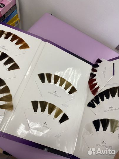 Карта политра красок, matrix, schw, tefia,indola