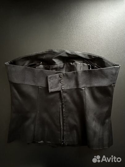 Корсет черный на молнии