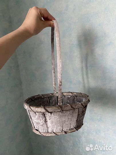 Корзина плетеная из бамбука