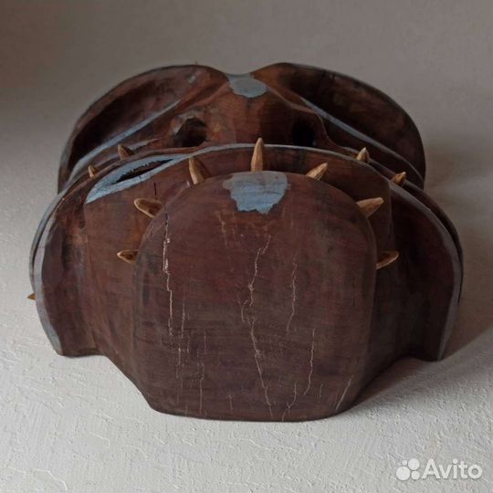 Маска деревянная Интерьерная маска Ручная работа