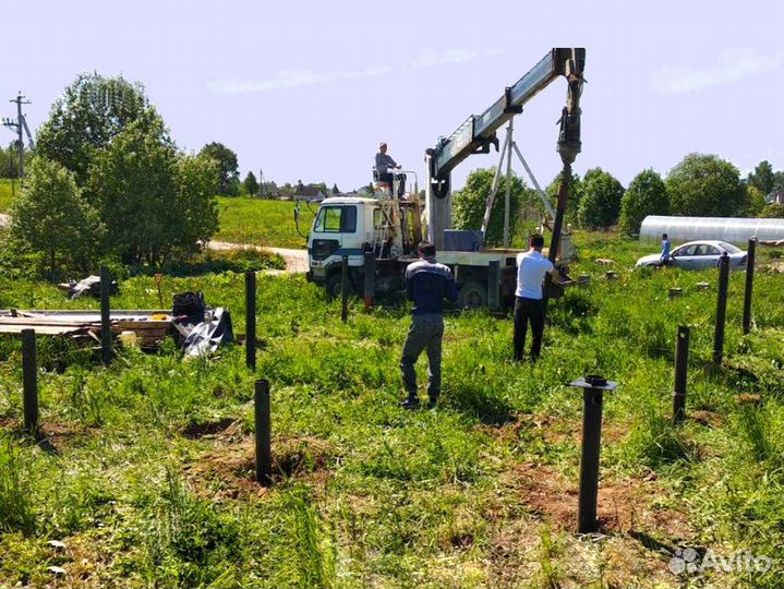Фундамент свайный-винтовой под ключ