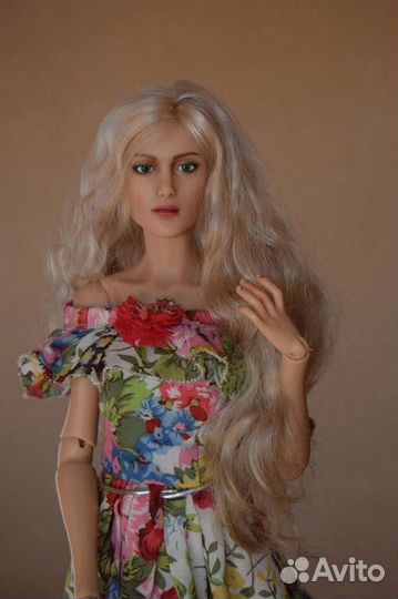 Авторская шарнирная кукла Ольги Рейнгард