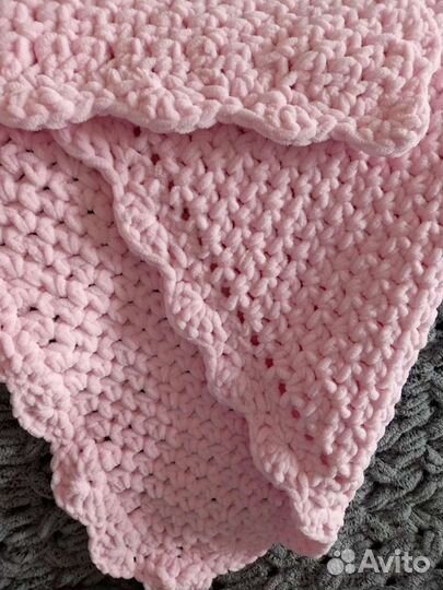 Плед детский вязаный ручная работа