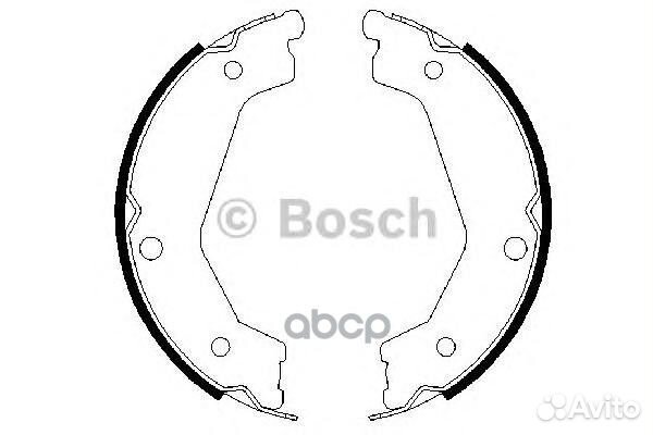 Колодки тормозные стояночного тормоза 098648770