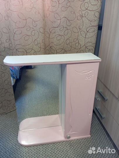 Полка в ванную с зеркалом бу