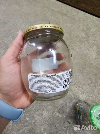 Стеклянные банки 450 мл, 200мл, 340 мл