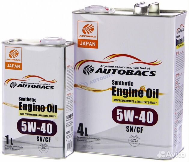 5w-40 autobacs SP/CF 4л Singapore