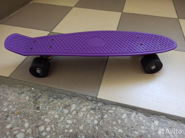 Скейтборд новый фиолетовый