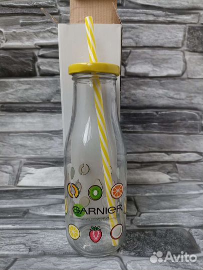 Бутылка стеклянная Garnier