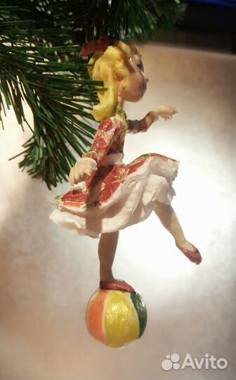 Авторские ватные елочные игрушки 