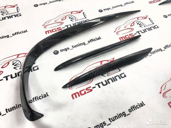 Карбоновые вставки в AMG бампер Mercedes w213