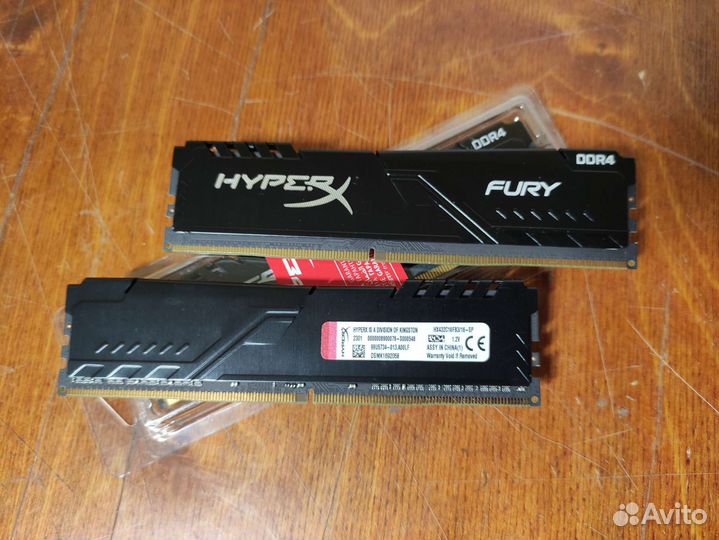 Оперативная память DDR4 16Gb 3200 MHz HyperX fury