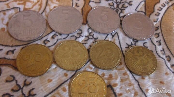 5 и 25 копеек Украина