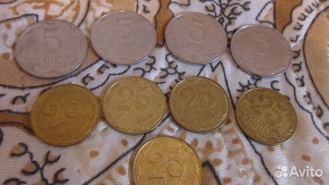 5 и 25 копеек Украина