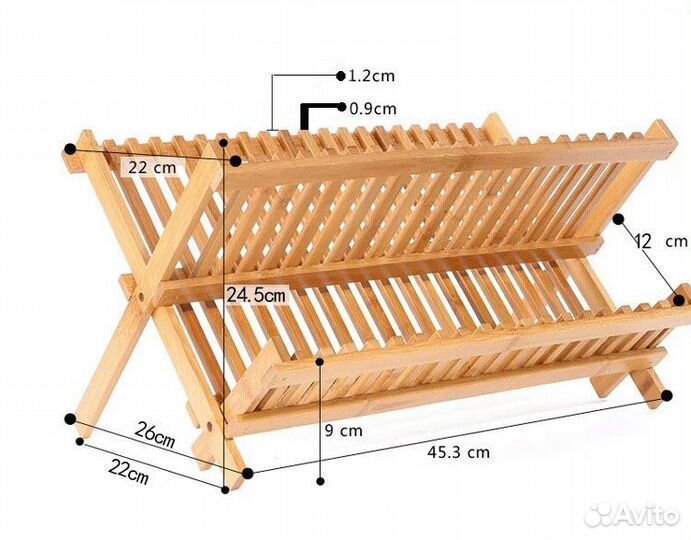 Складная сушилка для посуды