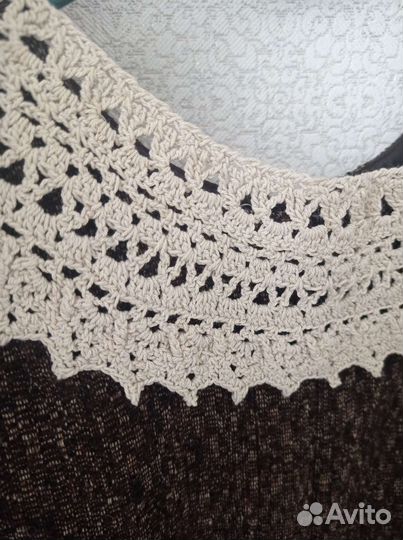 Винтажный воротник хлопок