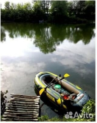 Лодка надувная резиновая весельная