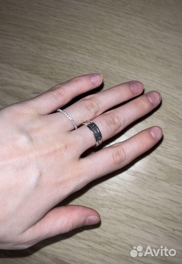 Серебряное кольцо с фианитами