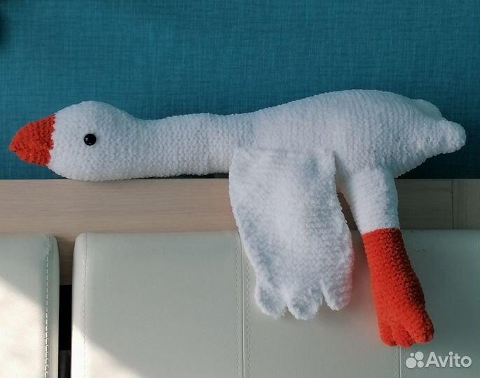 Мягкая игрушка гусь обнимусь