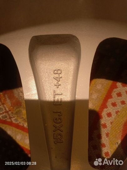 Диск литой r 15 kia rio