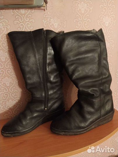 Сапоги зимние широкое голенище