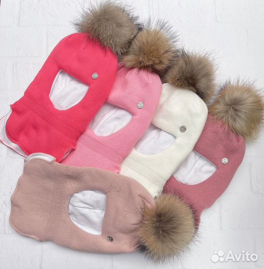 Шапка шлем на девочку и мальчика