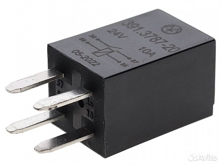 Реле электромагнитное 24V 4-х контактное 10А замык