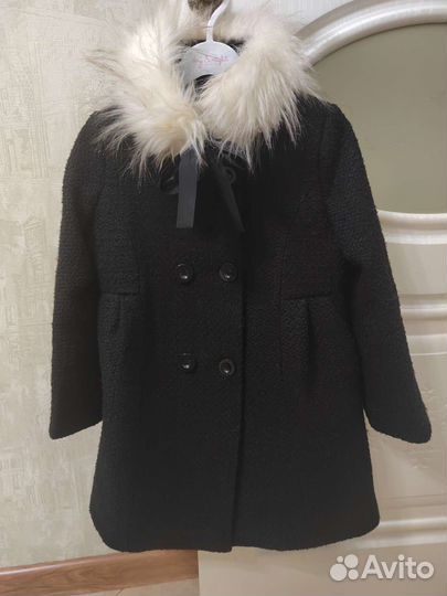 Очень красивое пальто для девочки Gulliver