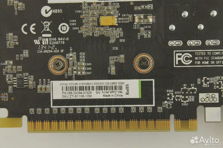 Видеокарта 2 GB GTX 650 Zotac