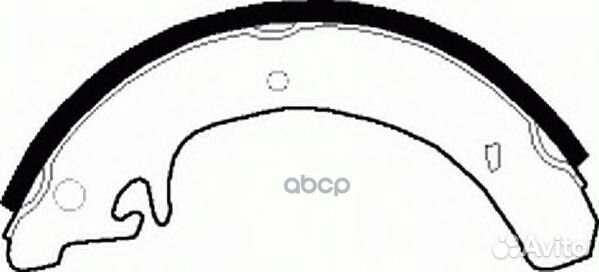 Колодки тормозные барабанные, задние FSB240 Ferodo