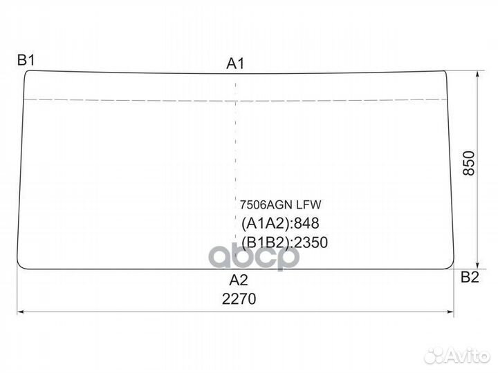 Стекло лобовое Scania 4-Series 96-07 7506AGN LFW