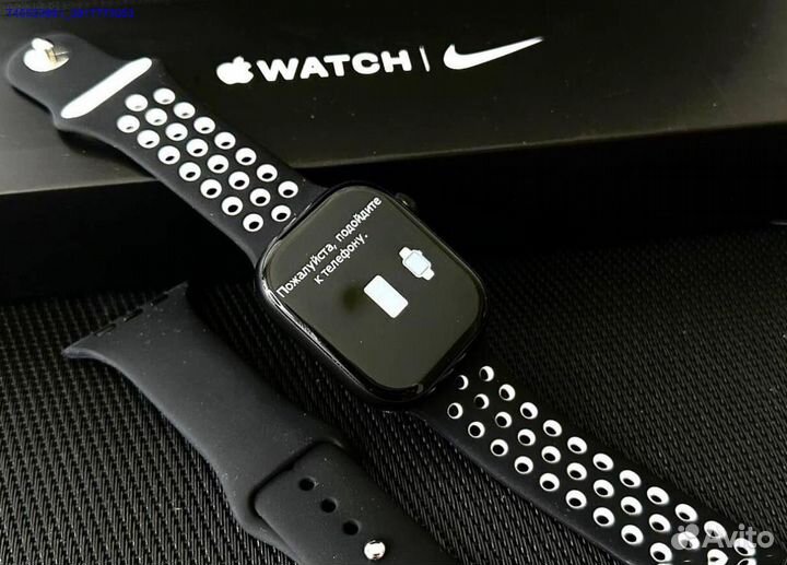 Apple Watch 9 с яблоком. Хит 2024 (Арт.99882)