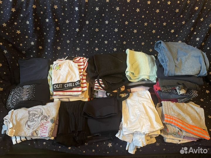 Вещи для девочки пакетом 128-140