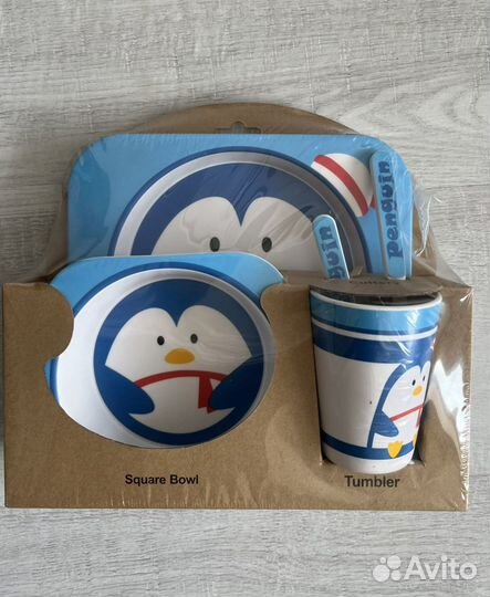 Детская бамбуковая посуда