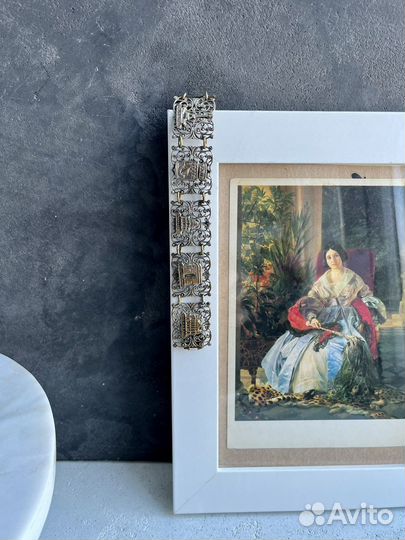 Старинный элегантный ажурный браслет “Paris”